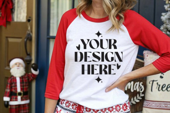 Bella Canvas 3200 Christmas Mockup: Graphics and Product Mockups for Crafters