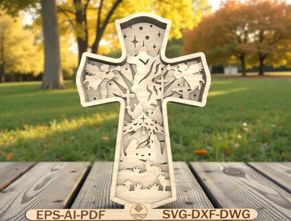 Christian Christmas Cross Laser Cut File Review