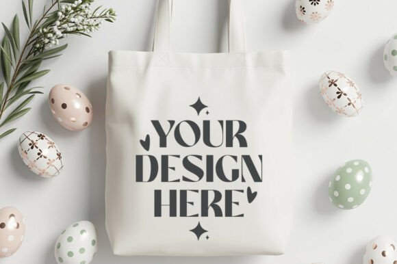Easter Egg Tote Bag Mockup Review