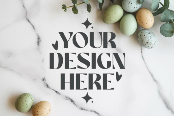 Easter Product Background Mockup 6 for Graphics and Product Mockups