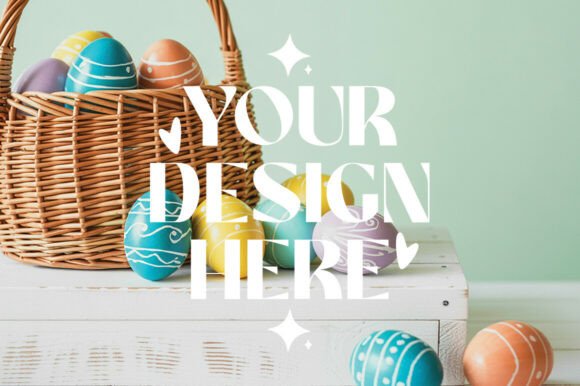Easter Product Background Mockup for Graphics and Product Mockups