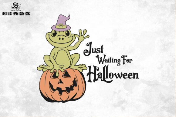 Halloween Funny Pumpkin Frog SVG PNG Graphics and Illustrations Review