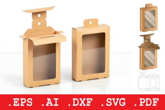 Hanging Window Display Box: Modern Graphics for Boxes Amp