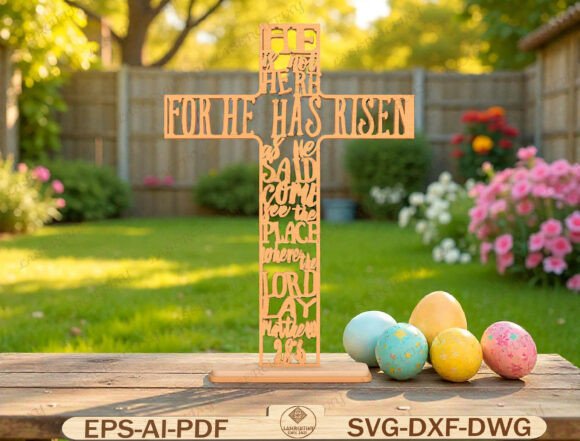 He Has Risen Cross Laser Cut File: A Review for Modern Graphics