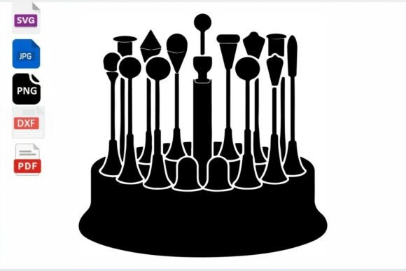 Jewelry Display Stand SVG Clipart for Graphics and Crafts