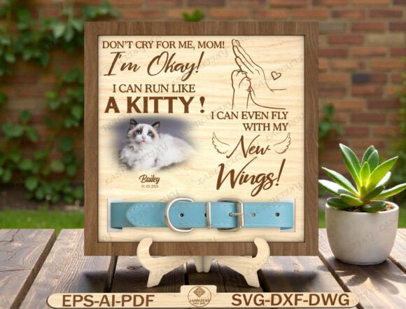 Pet Memorial Collar Frame Laser Cut Graphics & Graphic Templates Review