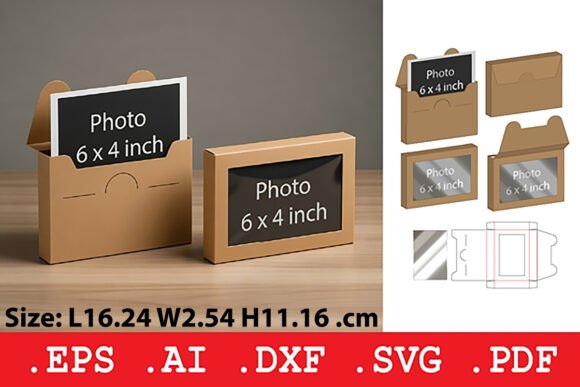 Photo Frame Stand Box Graphics for Crafts