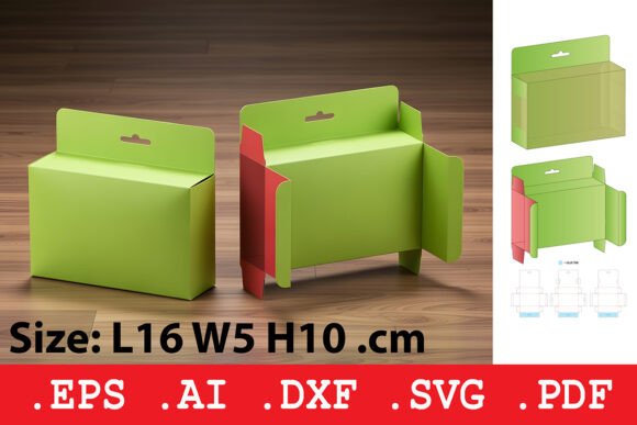 Rectangular Hanging Display Box: Graphics for Boxes Amp