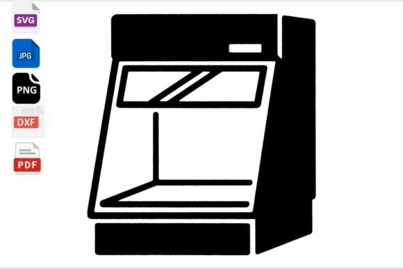 Retail Display Case SVG Icon: A Crafts and Graphics Review