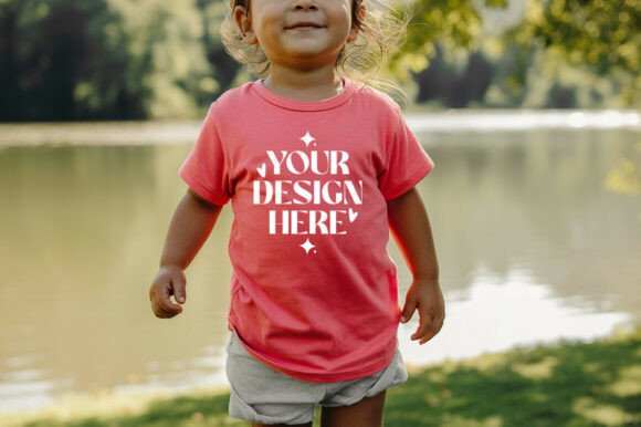 RS3321 Toddler Tee Mock-up for Graphics and Product Mockups