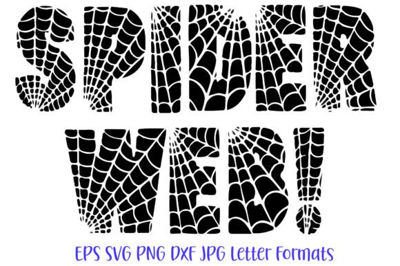 Spiders Web Font Spooky Halloween Spider