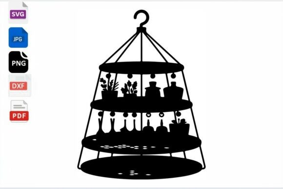 Tiered Display Shelf SVG Files for Graphics and Crafts
