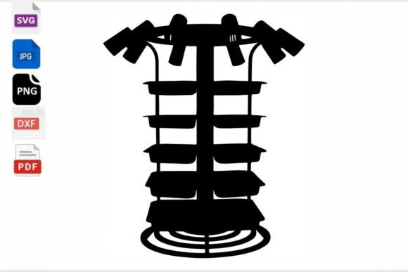 Tiered Display Stand SVG: Graphics for Crafts & Branding