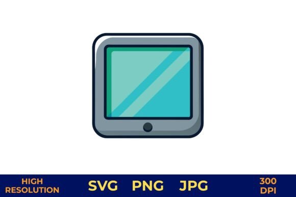 Touchscreen Display Icon Vector Graphics for Modern Illustrations